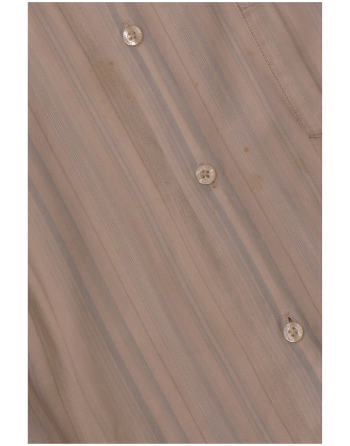 PIERRE CARDIN Męska koszula z krótkim rękawem 2XL, bawełniana w niebieskie paski