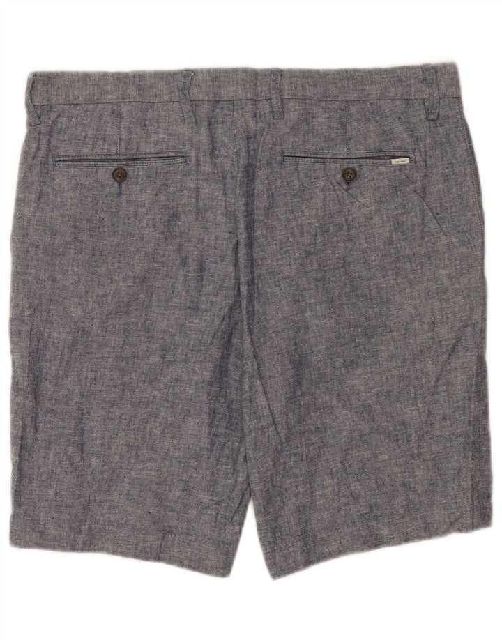 Męskie spodenki Chino Marks & Spencer W34, duże, granatowe, lniane