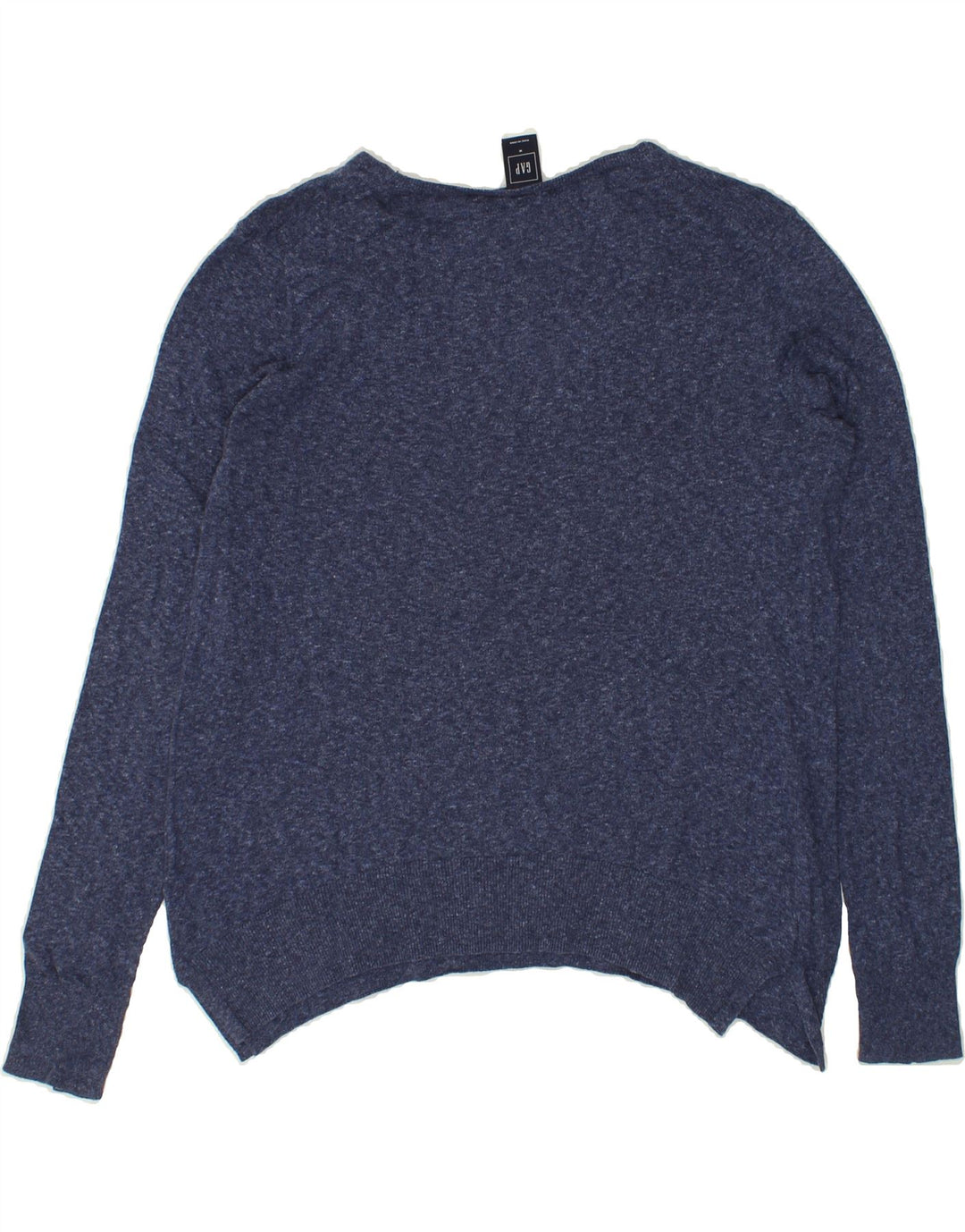 GAP Womens V-Neck Jumper Sweater UK 14 Medium Navy Blue Vintage Gap and Second-Hand Gap from Messina Hembry 