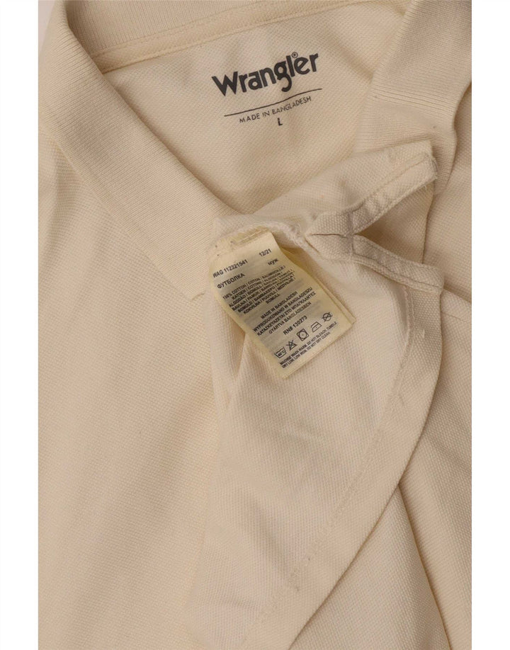 Męska koszulka polo Wrangler, duża, żółta, bawełniana