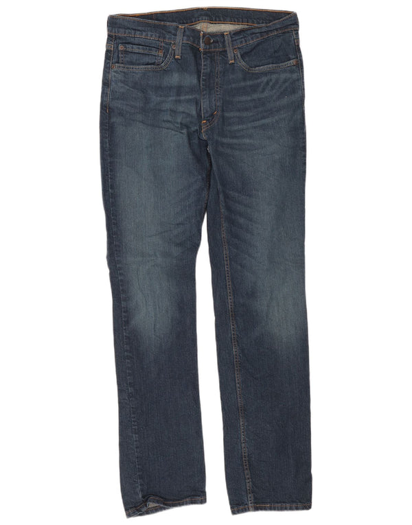 Levi's Mens 514 Straight Jeans W34 L34 Navy Blue Cotton