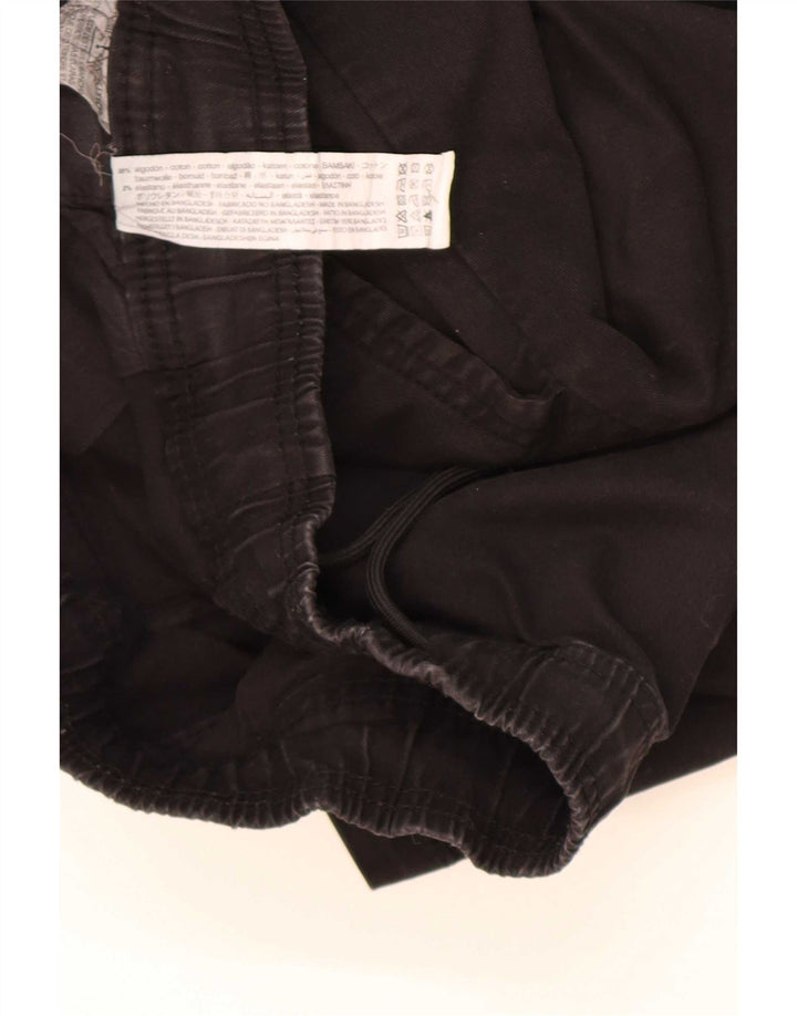 Męskie spodenki chino Zara XL W34, czarne, bawełniane