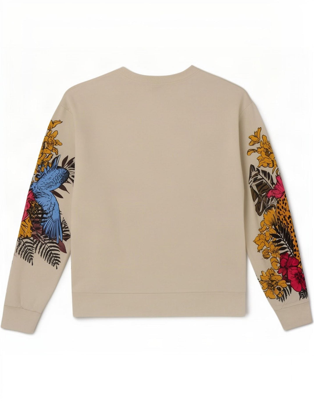 Sweter damski Zara UK 14, średni beż, bawełna w kwiaty