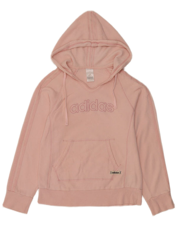 Damska bluza z kapturem Adidas Graphic UK 12 Średnia różowa bawełna