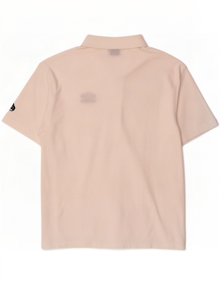 Męska koszulka polo Umbro XL, biała, poliestrowa