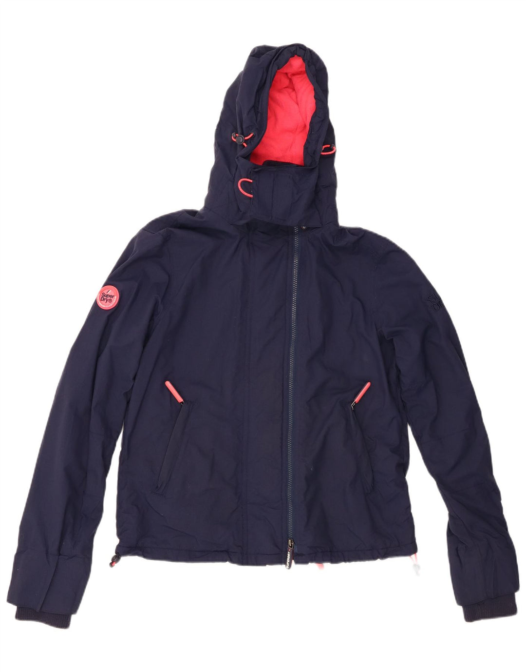 Damska kurtka wiatrówka SUPERDRY Graphic UK 14, średni granat