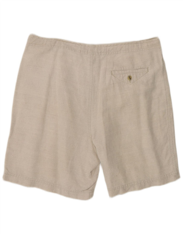 Marks & Spencer Damskie szorty Chino średnie W34, beżowe, lniane