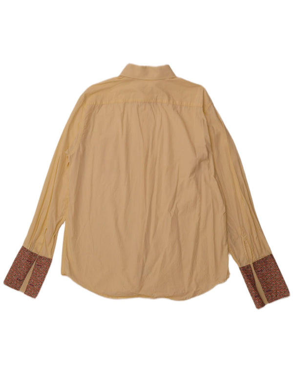 PAUL SMITH Mens Shirt Size 17 1/2 44 XL Yellow Cotton
