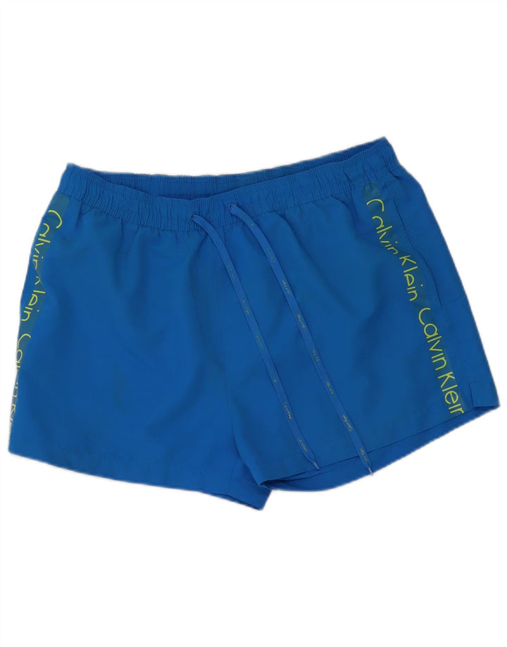 Męskie spodenki kąpielowe Calvin Klein Graphic XL, niebieski poliester