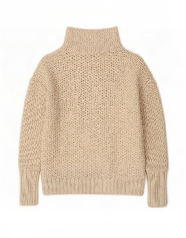 Damski sweter z golfem MINT VELVET UK 10, mały w kolorze złamanej bieli