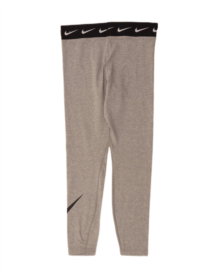 Damskie legginsy Nike Graphic UK 14, duże, szare, bawełniane