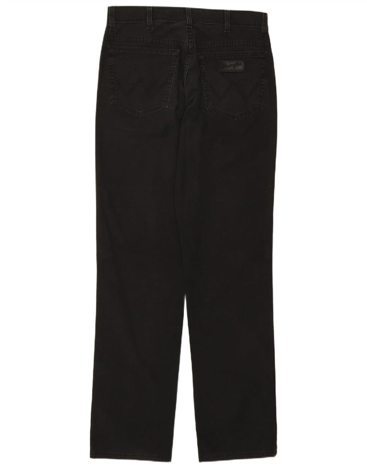 Męskie jeansy Wrangler Texas Stretch Straight W33 L34, czarne, bawełniane