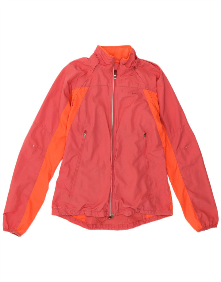 Damska kurtka przeciwdeszczowa Nike Storm-Fit UK 12, poliester w kolorze średniego różu