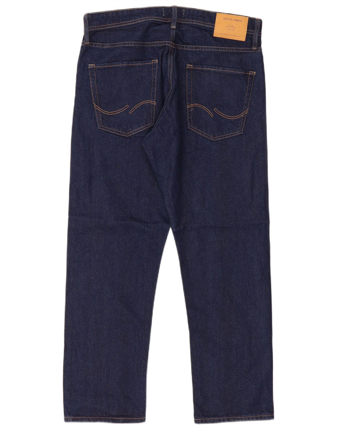 Męskie proste dżinsy Jack & Jones W34 L30 Granatowa bawełna