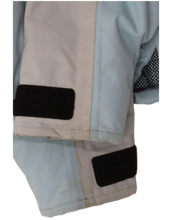 Damska kurtka przeciwdeszczowa z kapturem, oversize Musto UK 10 Small Blue Colourblock