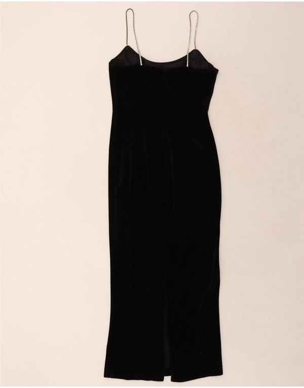 Dorothy Perkins Damska sukienka Maxi Slip UK 10 Mały czarny triacetat