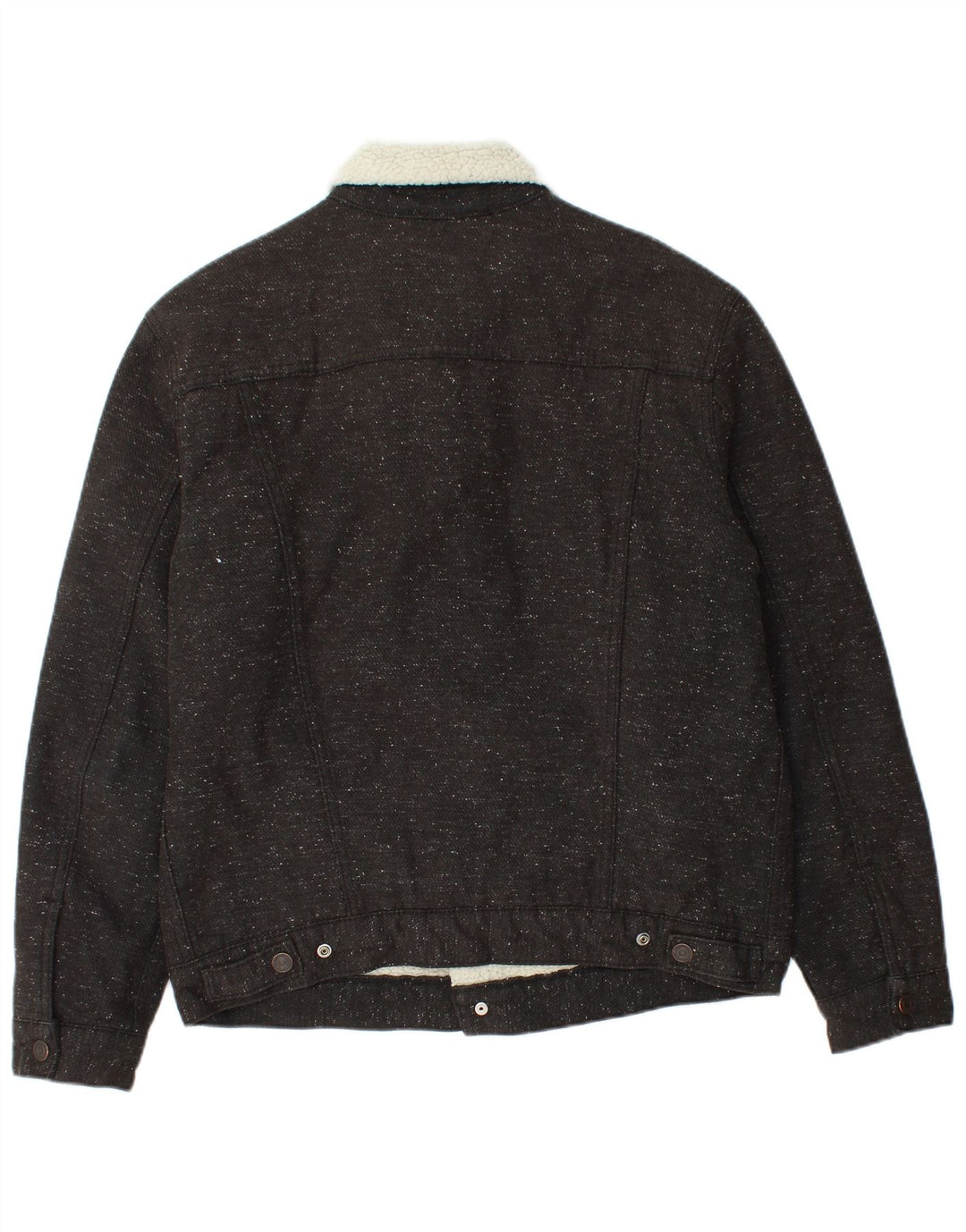 Męska kurtka Levi's Sherpa UK 40, duża, szara, nakrapiana bawełna