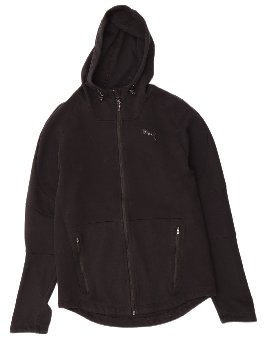 Damski sweter z kapturem i zamkiem PUMA UK 14, średni czarny, bawełniany