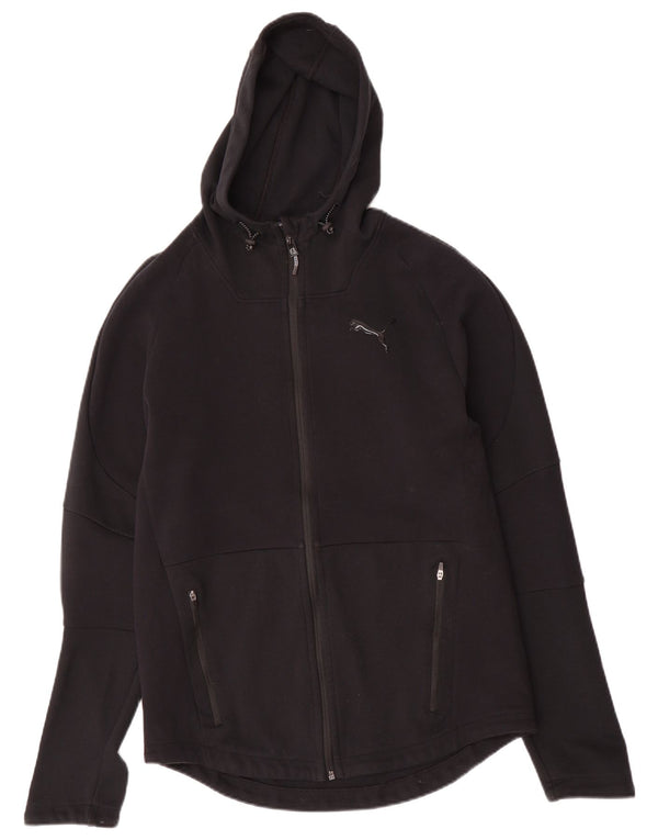 Damski sweter z kapturem i zamkiem PUMA UK 14, średni czarny, bawełniany