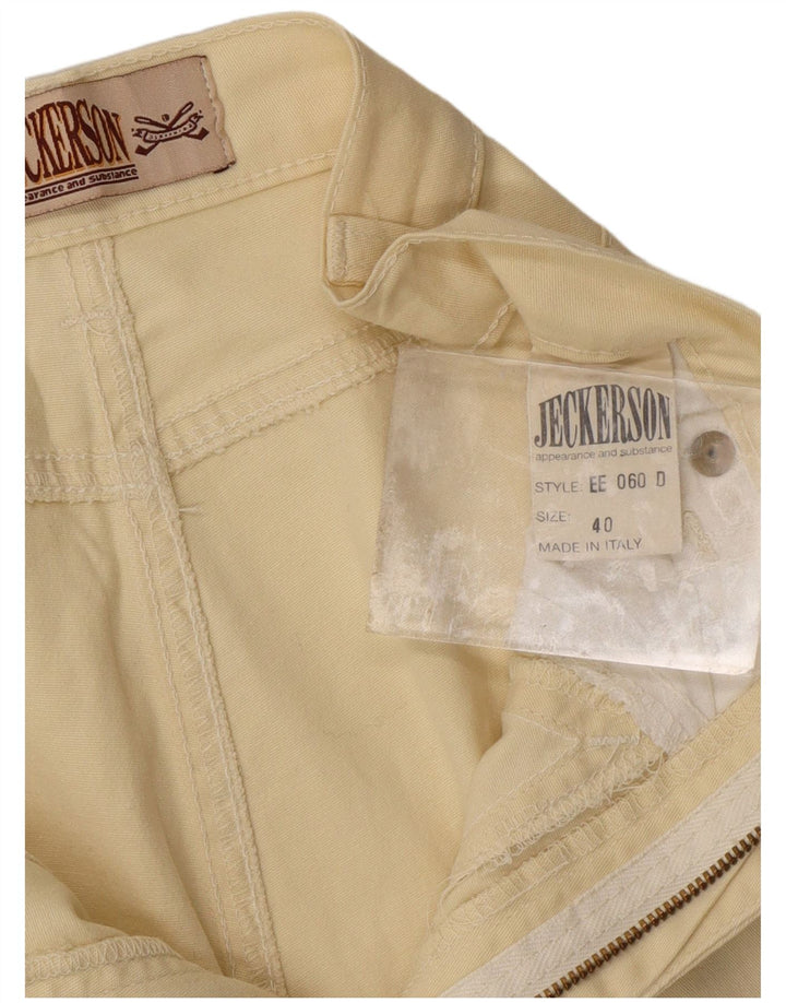 Spodnie damskie JECKERSON Capri Rozmiar 40 Małe W26 Żółta bawełna