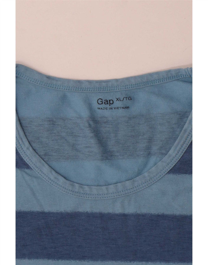 Męska koszulka t-shirt Gap XL, bawełniana w niebieskie paski