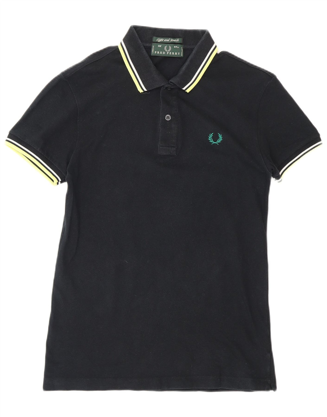 Męska koszulka polo FRED PERRY, mała, czarna, bawełniana