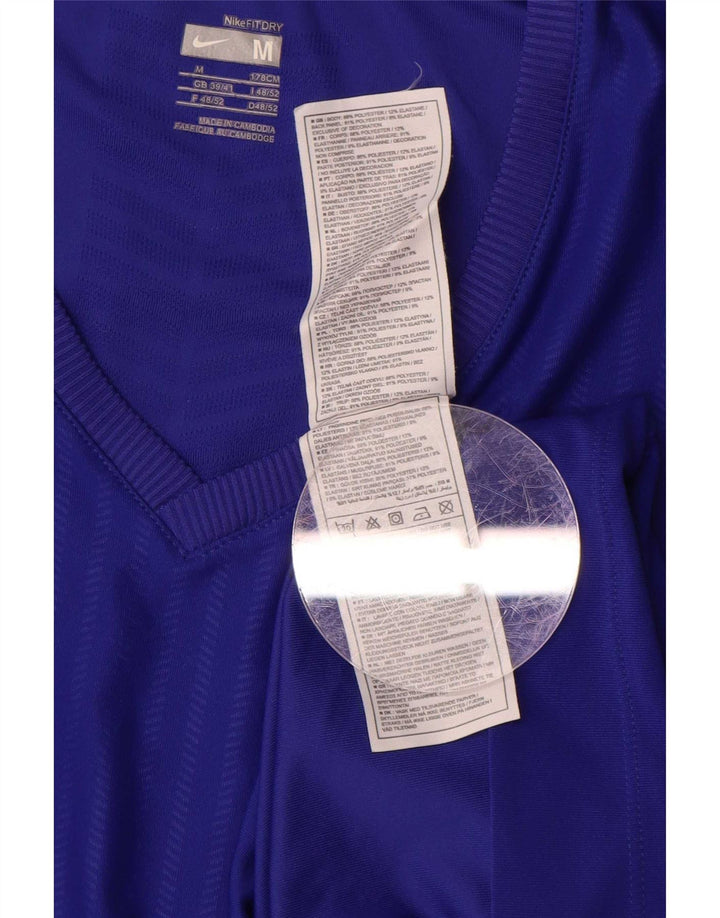 T-shirt męski Nike Top UK 39/41 średni niebieski w paski poliester