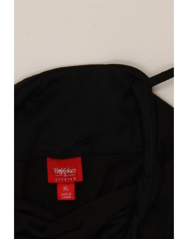 MOSSIMO Womens Slip Dress UK 18 XL Black Polyester Vintage Mossimo and Second-Hand Mossimo from Messina Hembry 