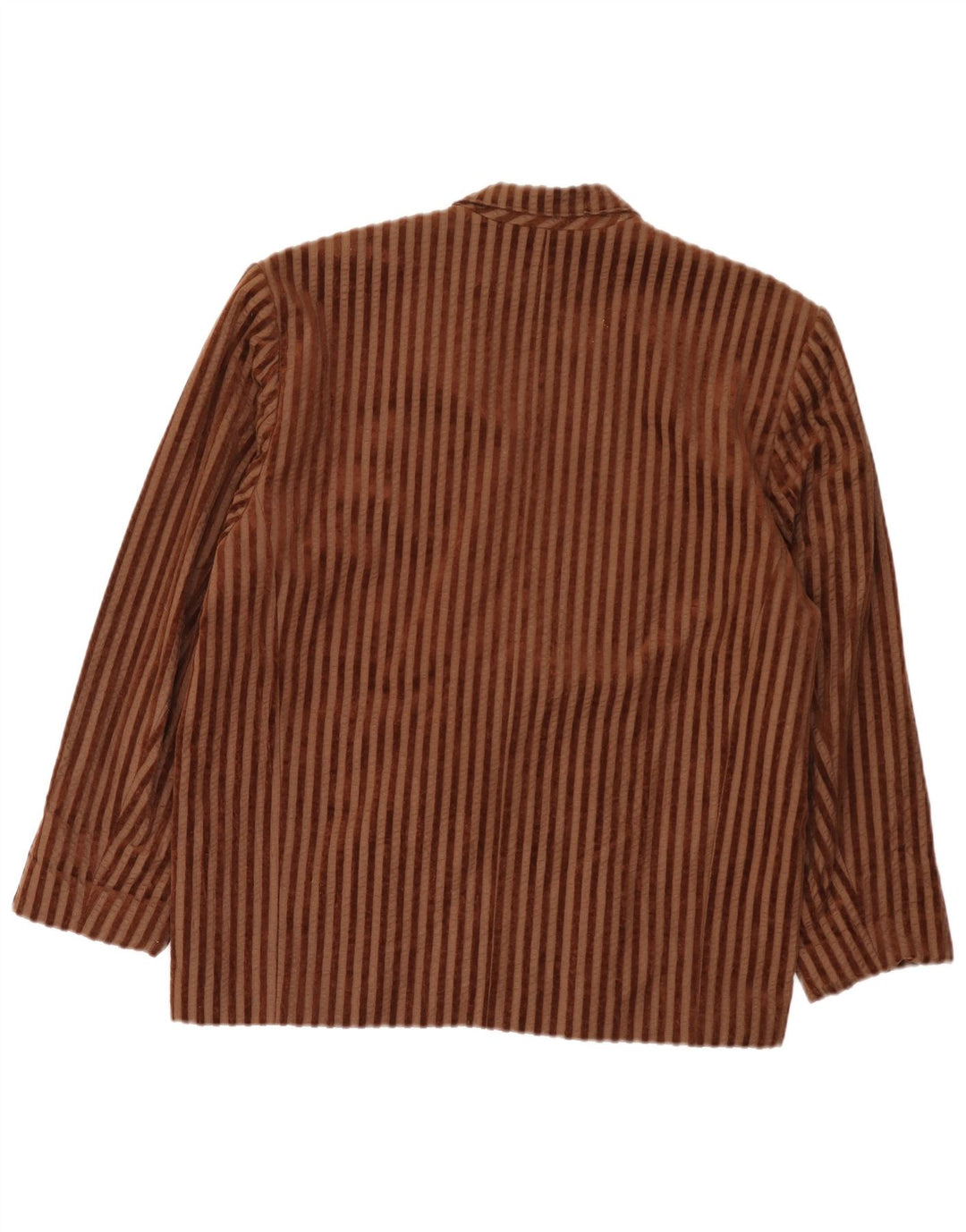 Vintage damska marynarka oversize zapinana na 2 guziki EU 40 w średnie brązowe paski