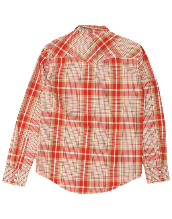 Levi's Mens Shirt Small Red Check Cotton