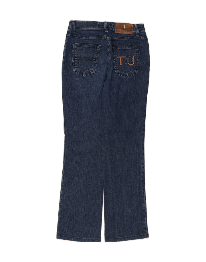 TRUSSARDI Womens Bootcut Jeans W27 L29 Blue Cotton Vintage Trussardi and Second-Hand Trussardi from Messina Hembry 