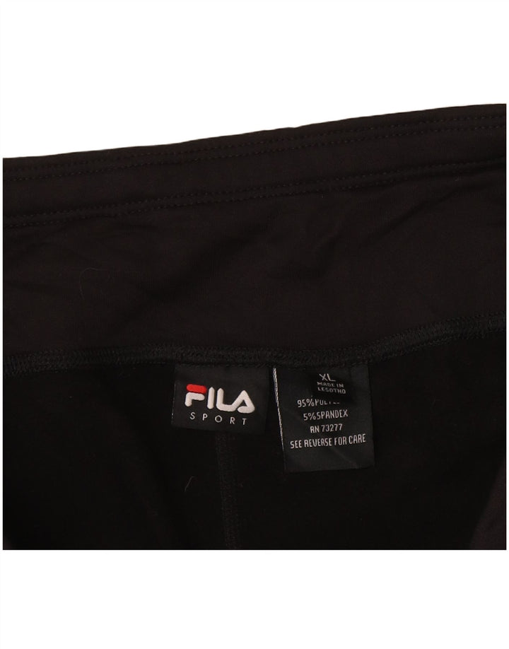 Legginsy damskie Fila UK 18 XL, czarny poliester