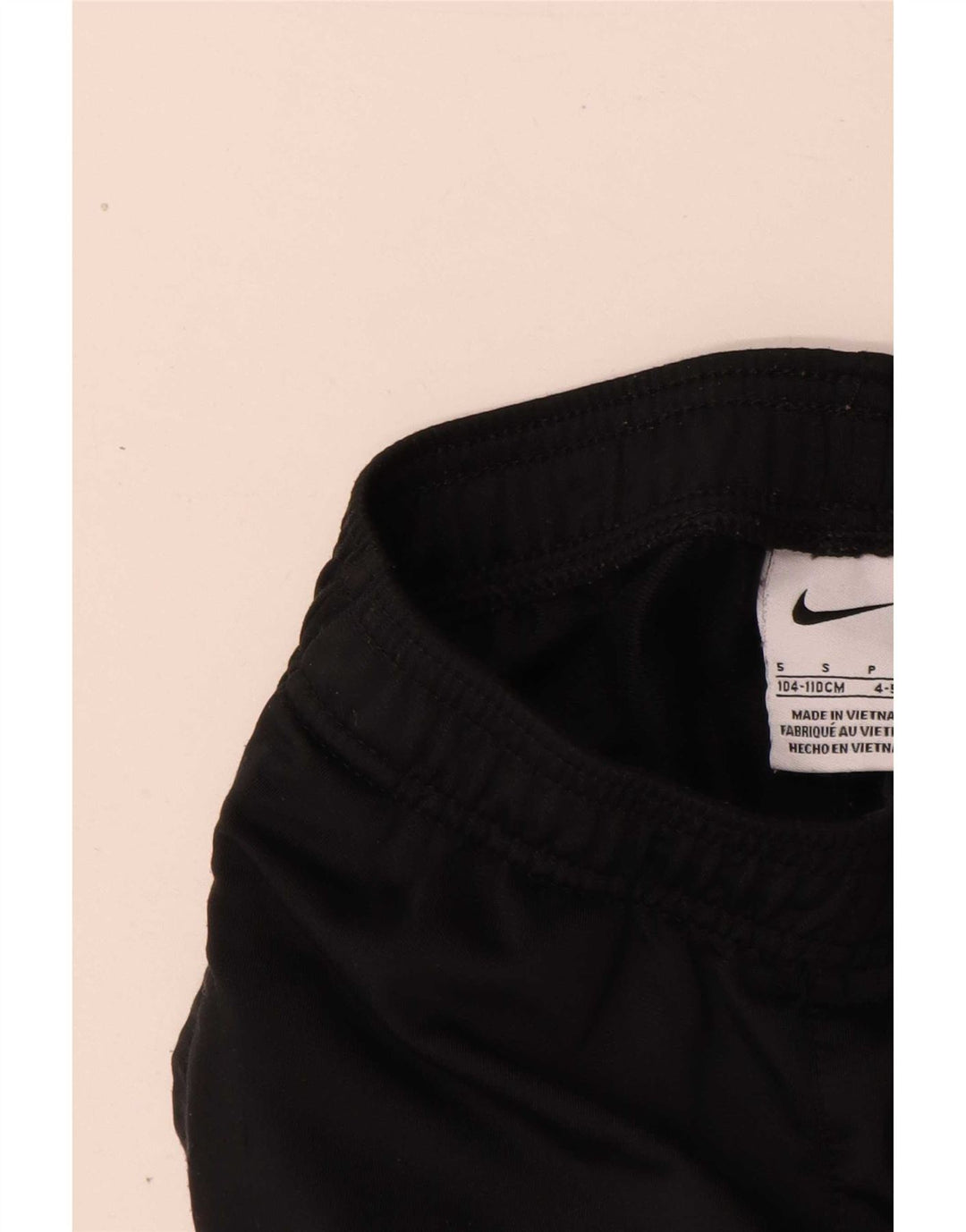 Chłopięce spodnie dresowe Nike 4-5 lat, małe, czarne, poliestrowe
