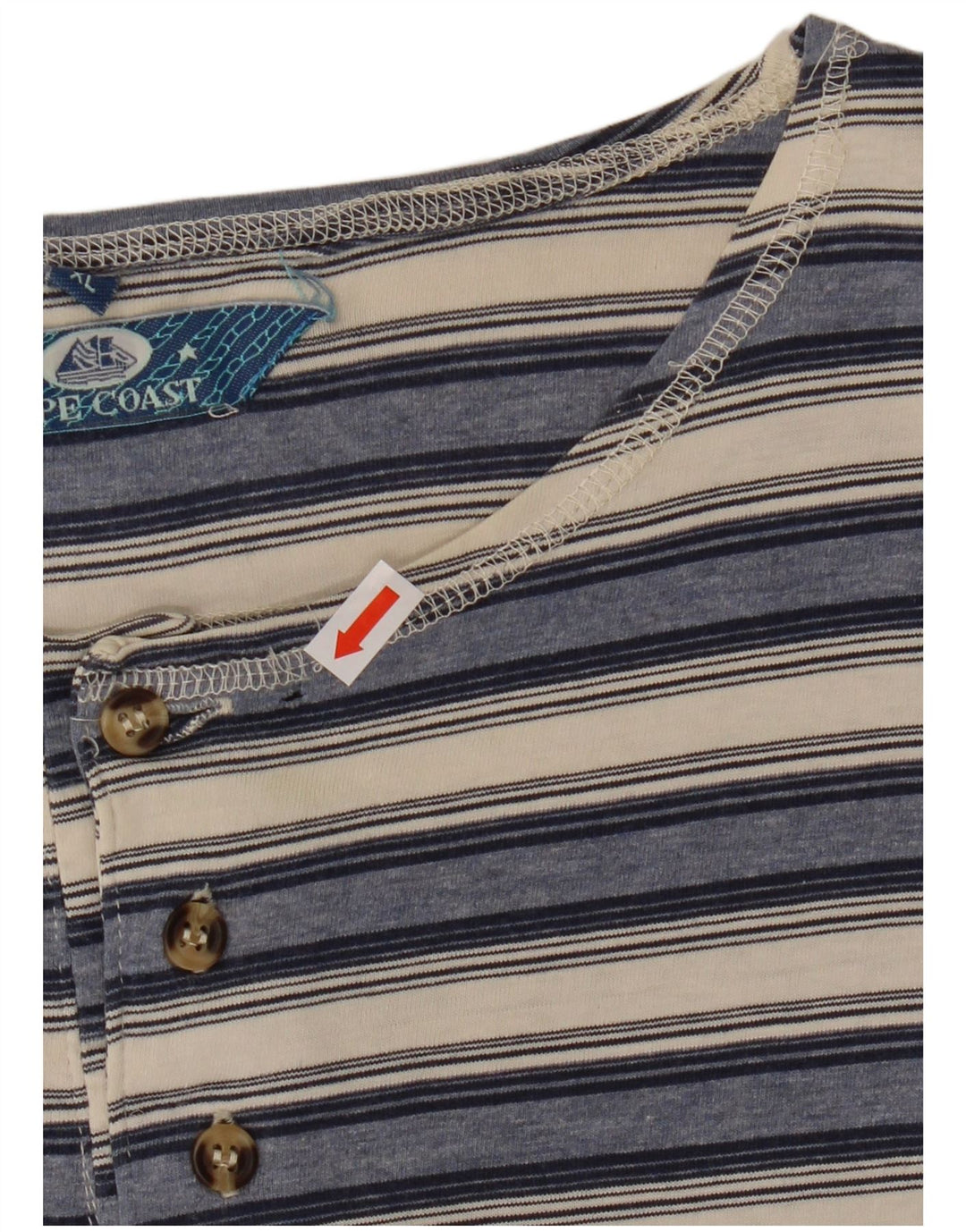 Koszulka męska VINTAGE Top XL, bawełniana w granatowe paski