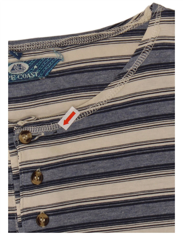 Koszulka męska VINTAGE Top XL, bawełniana w granatowe paski