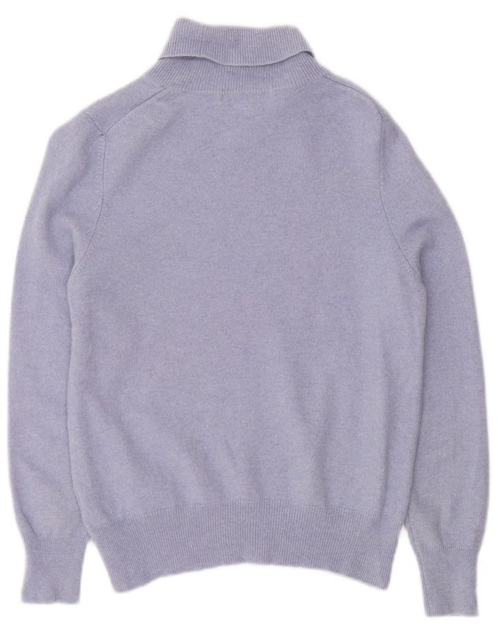 Sweter dziewczęcy MARKS & SPENCER z wywijanym dekoltem 11-12 lat fioletowy