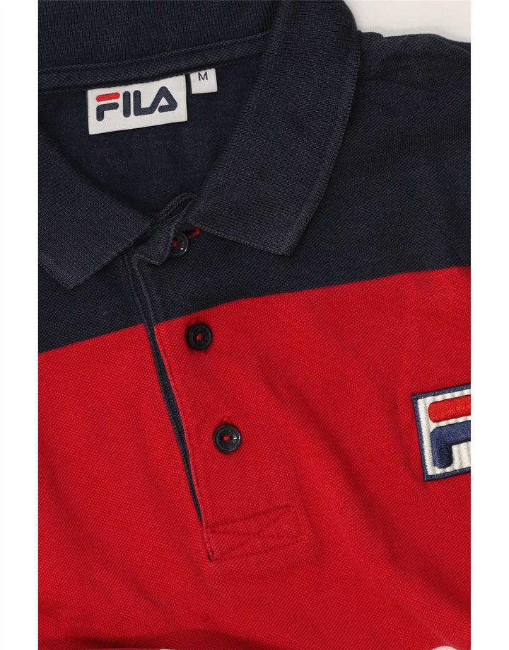 Męska koszulka polo Fila, średnia, wielobarwna, z blokami kolorów