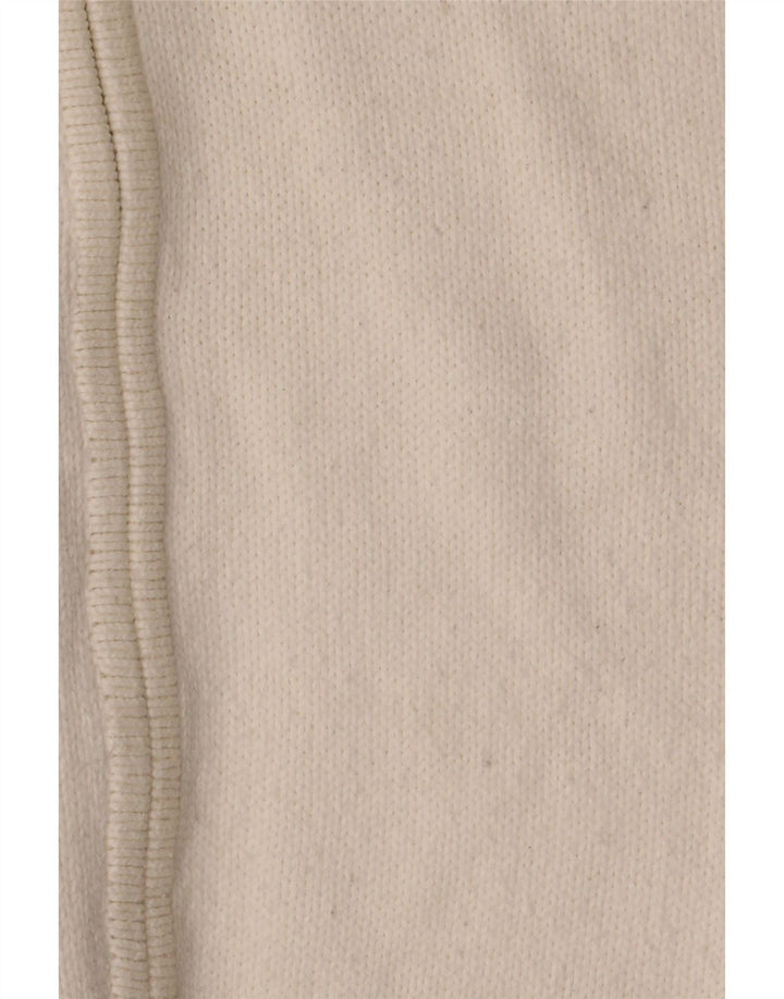 Marks & Spencer Damski sweter ze stretchem, UK 16, duży, biały