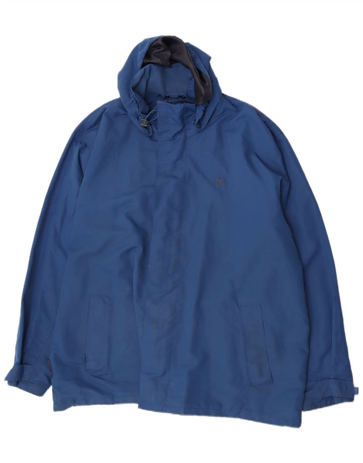 Męska kurtka przeciwdeszczowa z kapturem Mountain Essentials UK 46 3XL Niebieski nylon