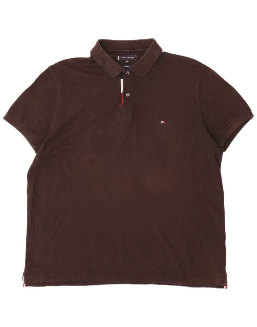 Męska koszulka polo o regularnym kroju TOMMY HILFIGER, 2XL, czarna, bawełniana