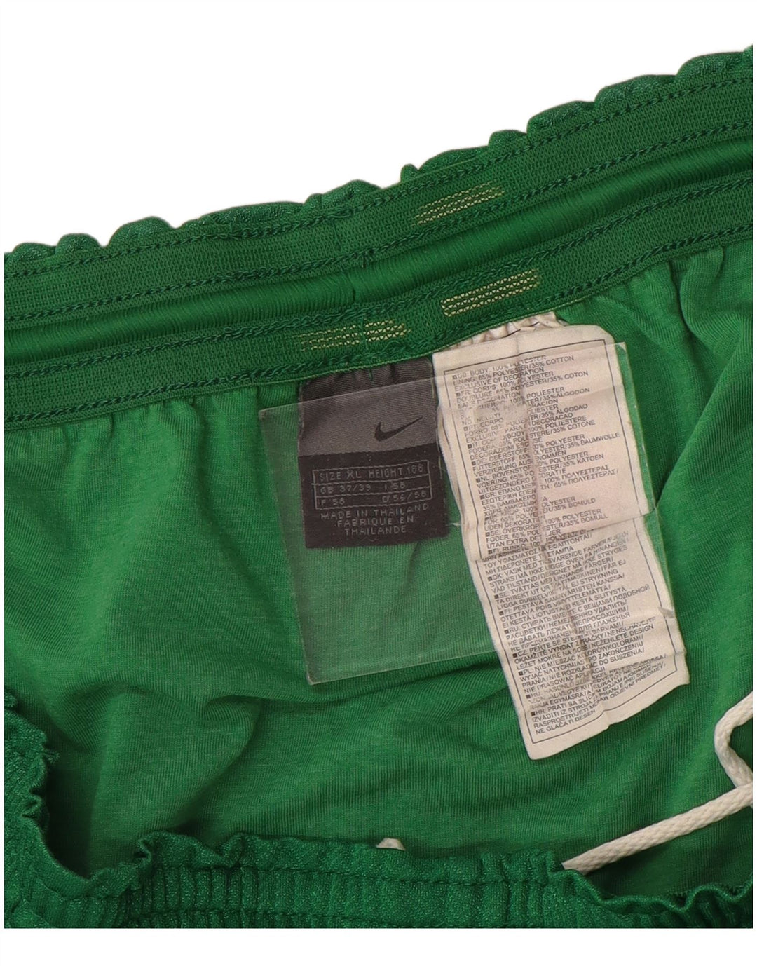 Męskie spodenki sportowe Nike XL, zielony, poliester w jodełkę