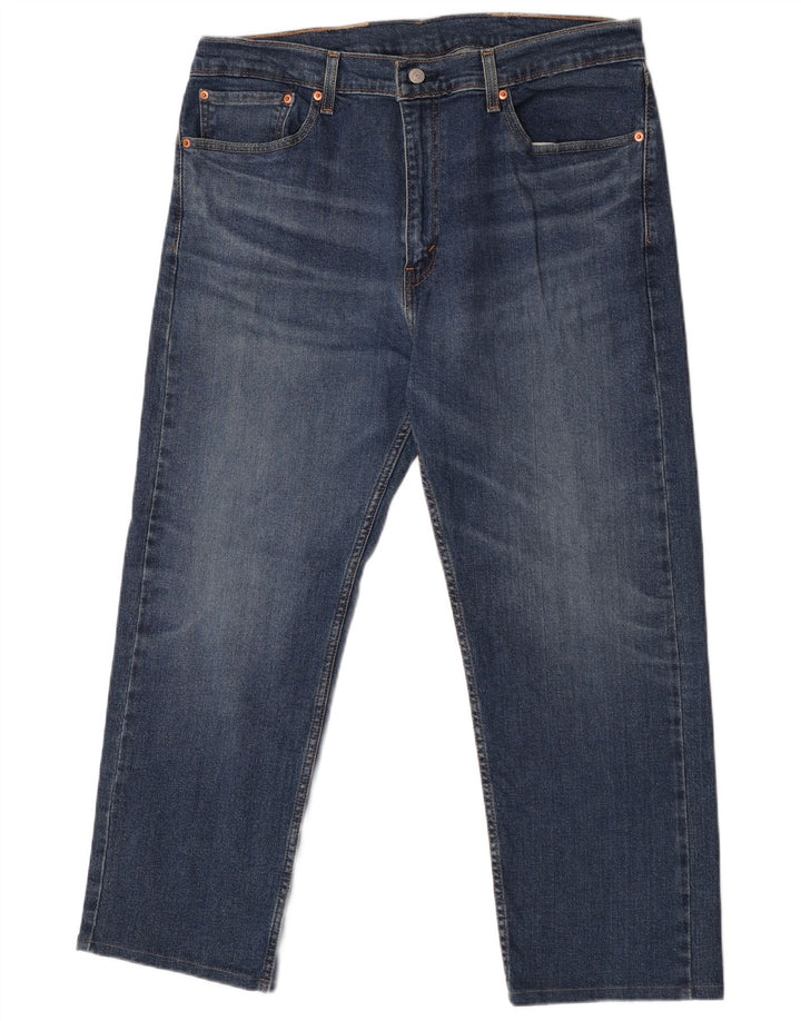 Męskie jeansy Levi's 505 Straight W38 L30 Niebieskie bawełniane