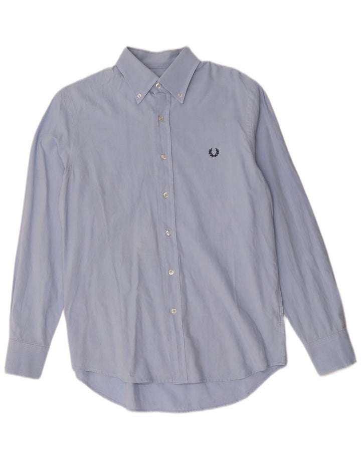 Koszula męska FRED PERRY Slim Fit, bawełniana, w kolorze średnioniebieskim