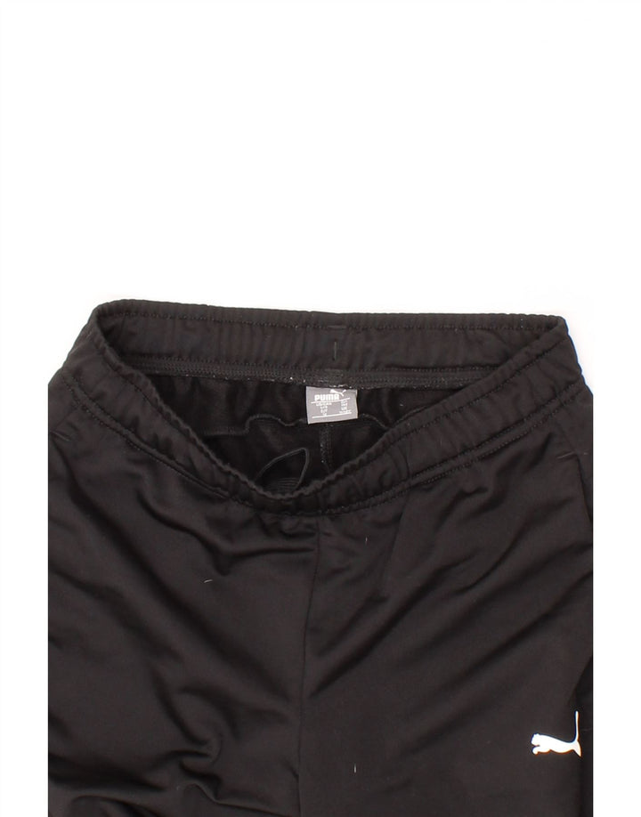 PUMA Boys Tracksuit Trousers 11-12 Years Large Black Polyester Vintage Puma and Second-Hand Puma from Messina Hembry 
