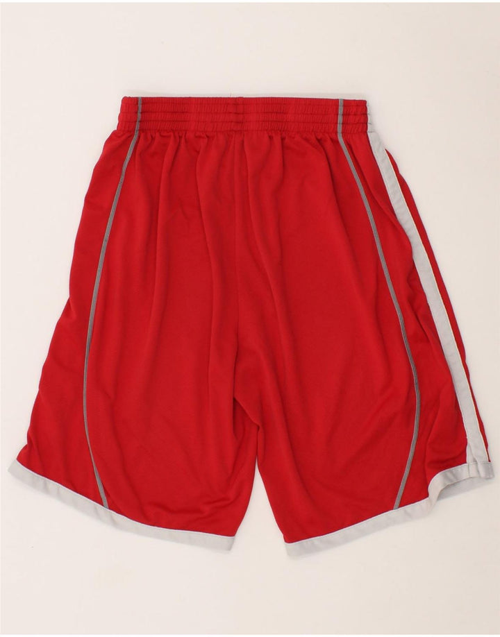ASICS Mens Graphic Sport Shorts Large Red Polyester Vintage Asics and Second-Hand Asics from Messina Hembry 
