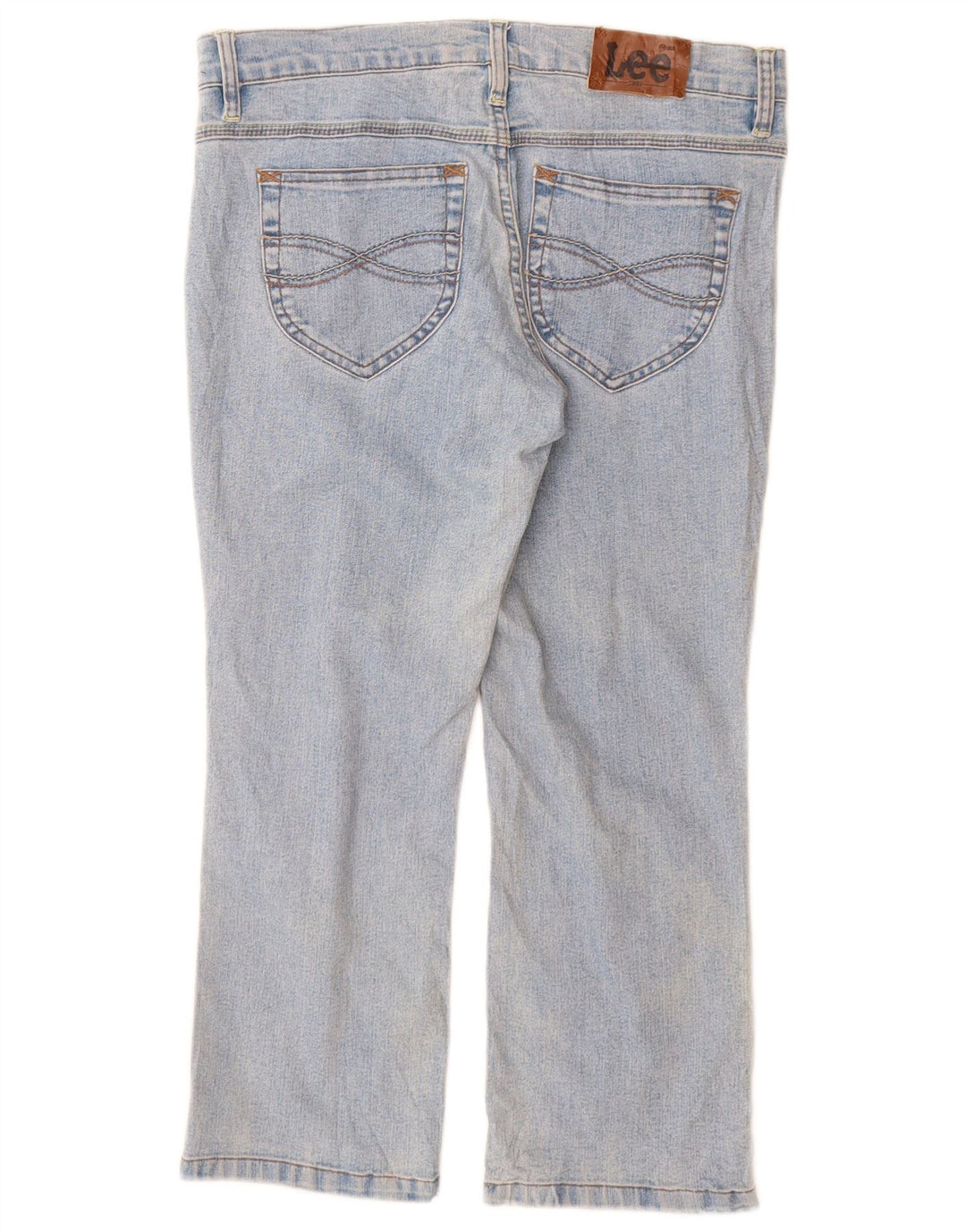 Damskie jeansy Lee Cropped W32 L24 Niebieskie