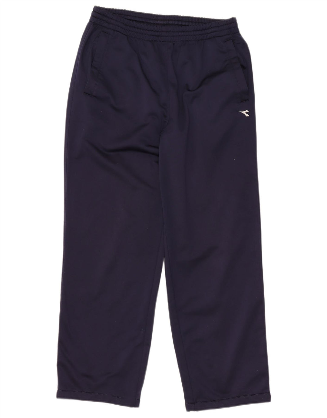 Damskie spodnie dresowe DIADORA UK 16, duże, granatowe, poliestrowe