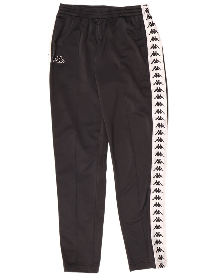 KAPPA Mens Tracksuit Trousers Joggers Medium  Black Polyester