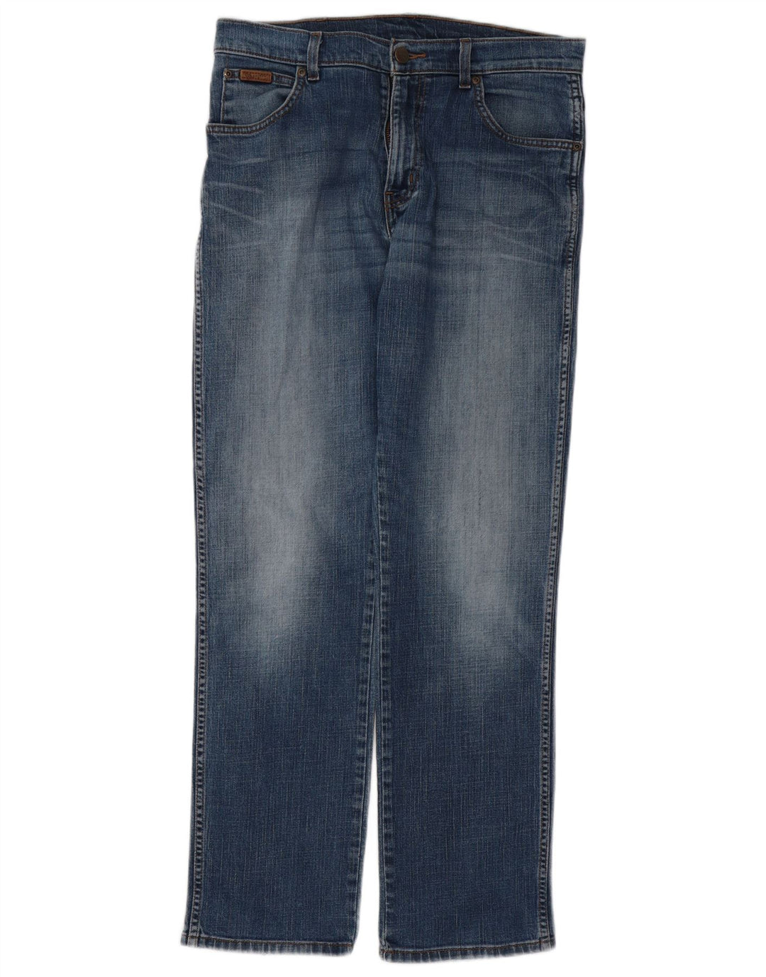 Męskie jeansy WRANGLER Texas Stretch Straight W33 L30 Niebieskie, bawełniane