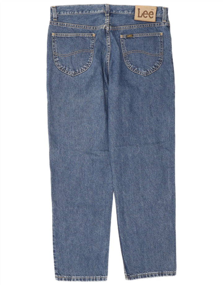 Męskie proste dżinsy Lee W36 L30 Niebieskie bawełniane